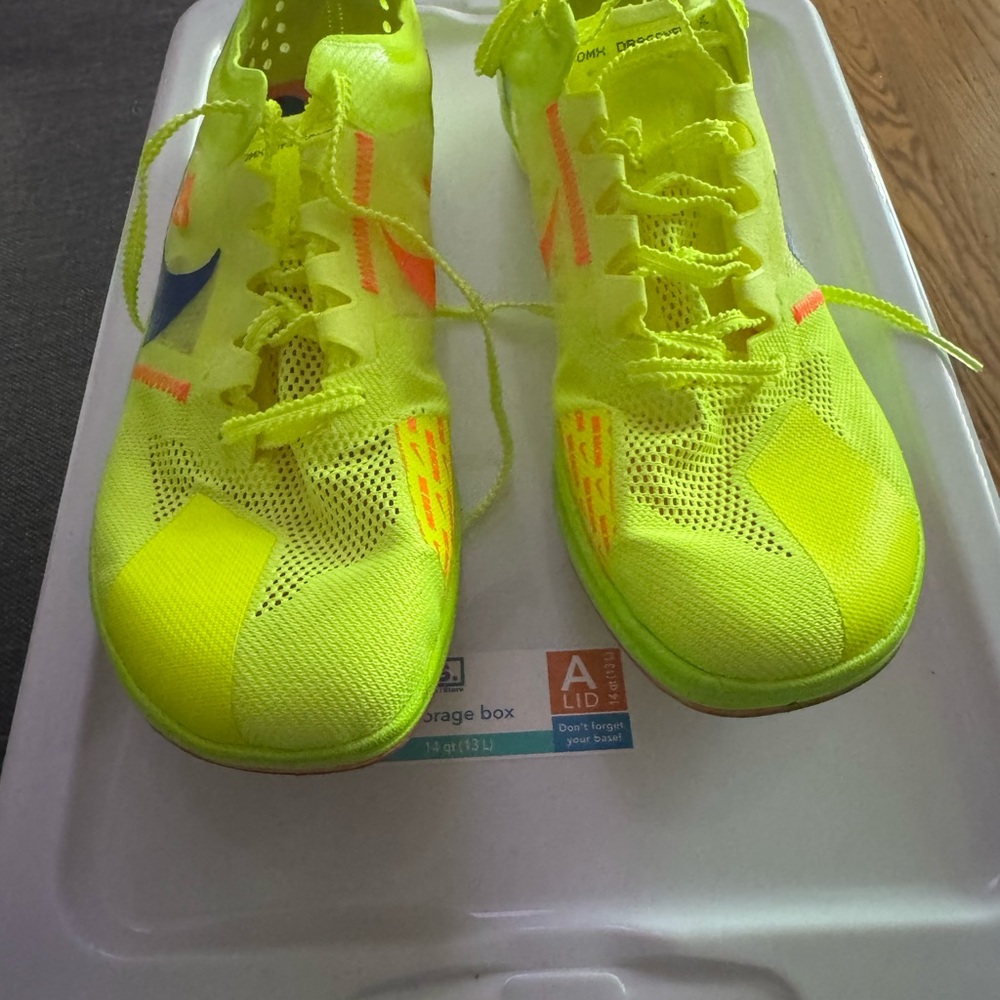 Nike Kids Neon Yellow and Orange Accent Running Sneakers